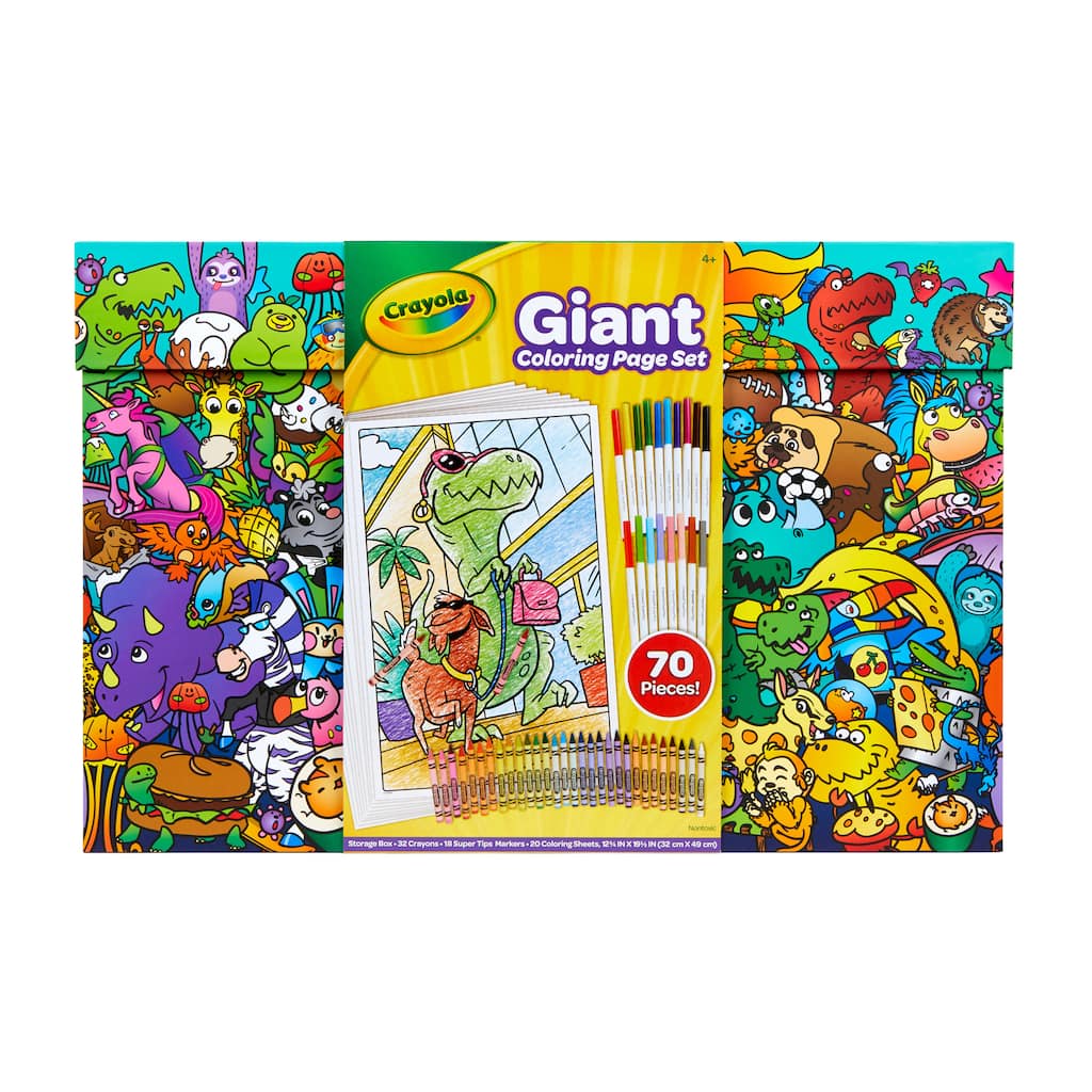 Extra Large Giant Children Boys Colour In Action Art & Craft Colouring Poster